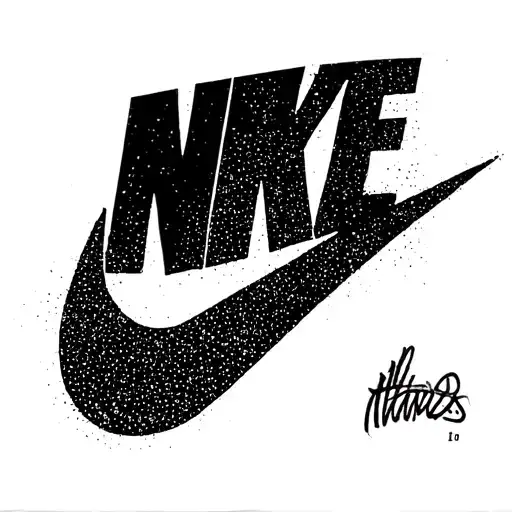 Nike swoosh logo tattoo design idea