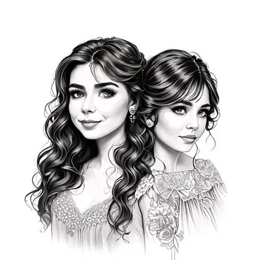 Niece And Aunt tattoo design idea