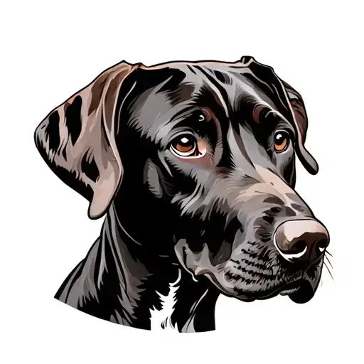 Rhodesian ridgeback silouette tattoo design idea