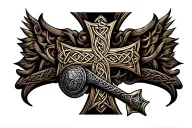 celtic warrior cross tattoo tattoo design idea