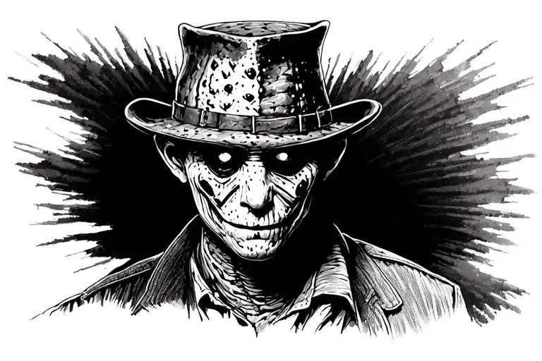 elm street freddy krueger tattoo design idea