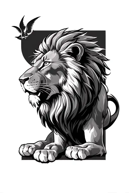 Daniel in the Lions' Den tattoo design idea