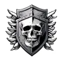 chiropractic shield tattoo design idea