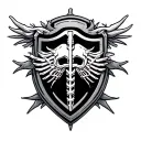 chiropractic shield tattoo design idea