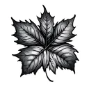 leaves falling tattoo design idea