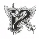 number 143 tattoo design idea