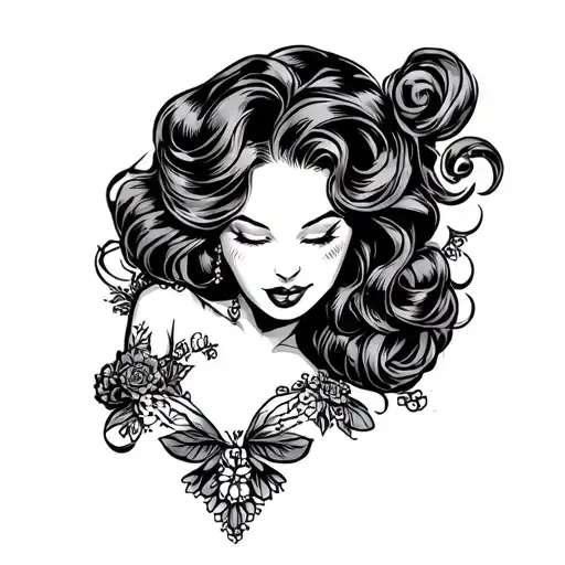conservative sexy hotwife swinger tattoo design idea