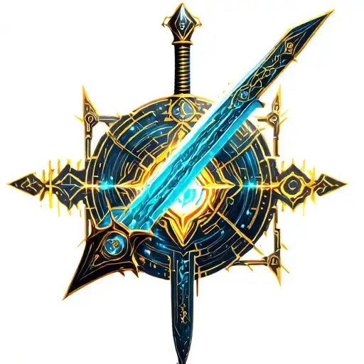 Sword Dragon Slayer tattoo design idea