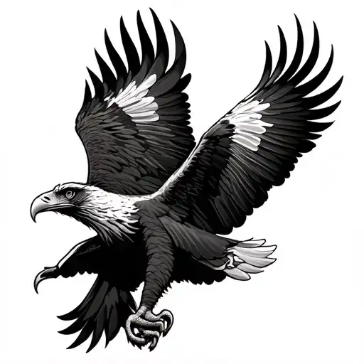 wedge tailed eagle tattoo design idea