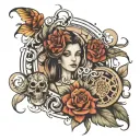 past, present and future generations tattoo design idea