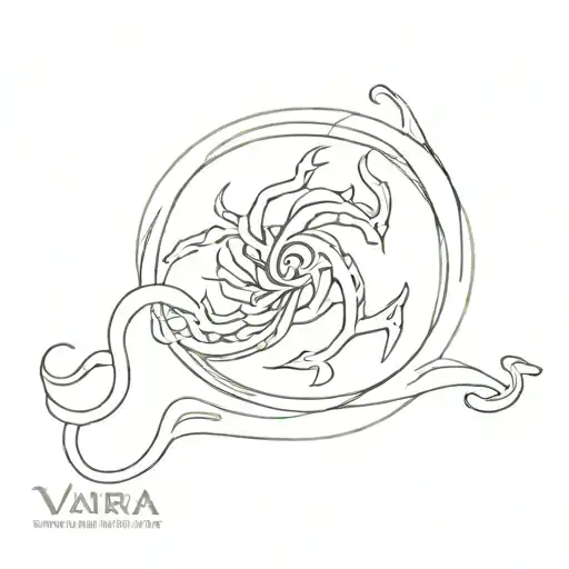 vajra tattoo design idea
