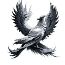 Harry Potter Phoenix tattoo design idea