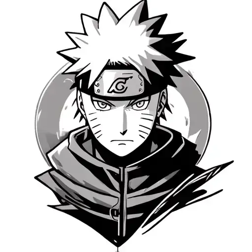 Naruto Uzumaki angiry tattoo design idea