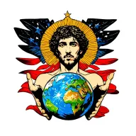 where is jonny gald atlas holding the earth tattoo design idea