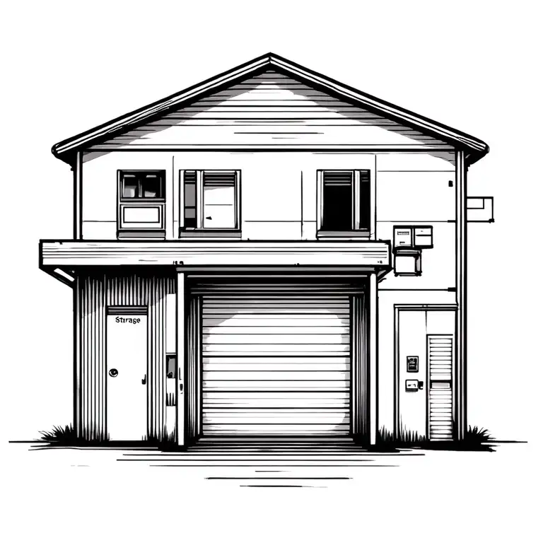 storage facility tattoo design idea