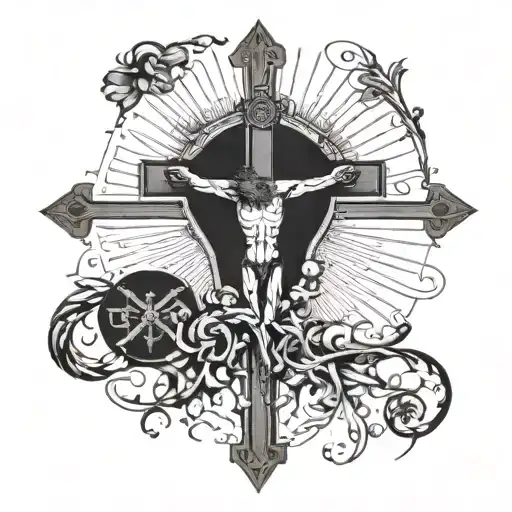 I am crucified on the cross of sound. tattoo design idea