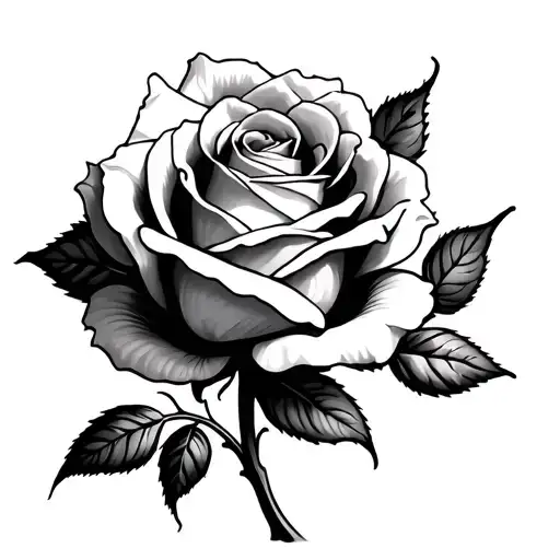 Version 1: Linear Design (Straight Placement)	•	The rosebud is placed at the beginning (first coordinates) near the ank tattoo design idea
