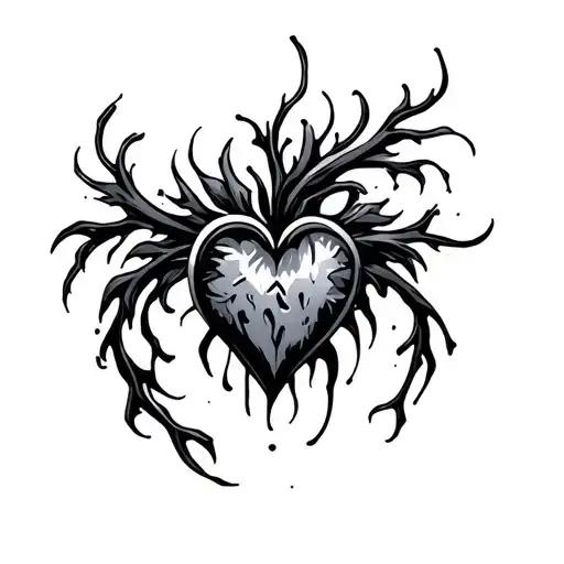 Frozen Heart tattoo design idea