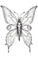 philosophy butter fly tattoo design idea