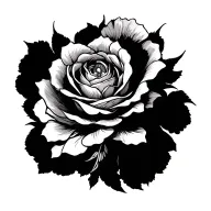 black ink only, lines only, easy-ish to draw, but complicated looking tattoo design idea