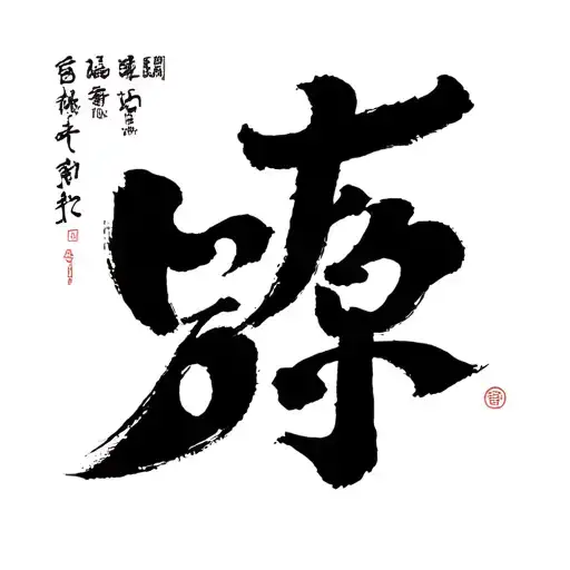faith written in japanese kanji tattoo design idea
