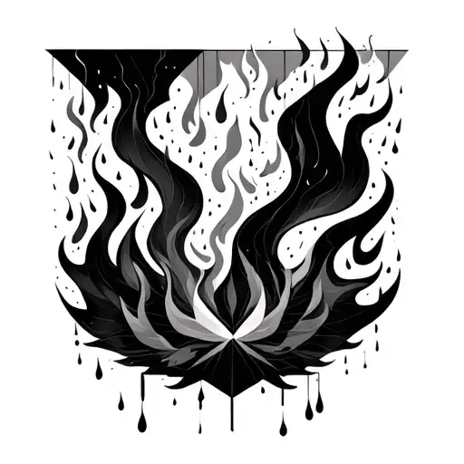 geometrisches tattoo Set Fire to the Rain by adele tattoo design idea