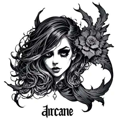 jinx arcane tattoo design idea