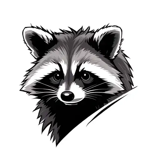 Tactical Raccoon tattoo design idea