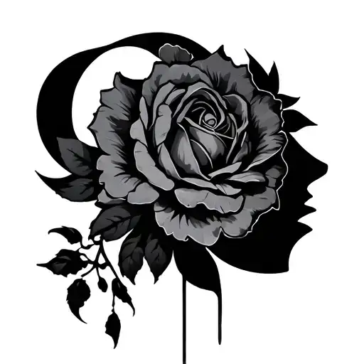 IX XXI MCMXCVIII A silhouette tattoo design idea