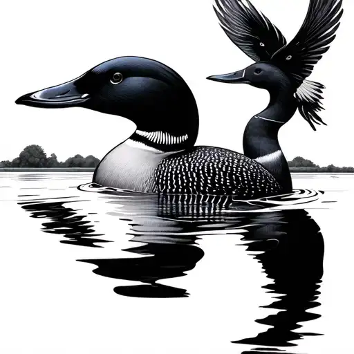 Loon tattoo design idea