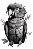 Parrot tattoo design idea
