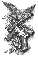 2nd amendment  tattoo design idea