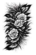 lines going vertical tattoo design idea