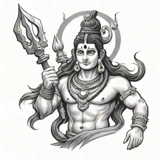 lord shiv ji tattoo design idea