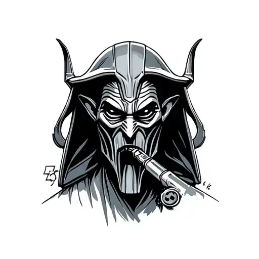 Star Wars Who Gon Jinn tattoo design idea