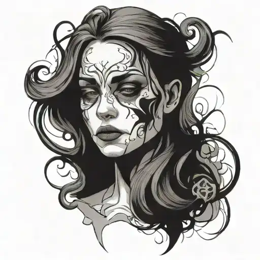 borderline personality disorder with psychosis minimalist tattoo design idea