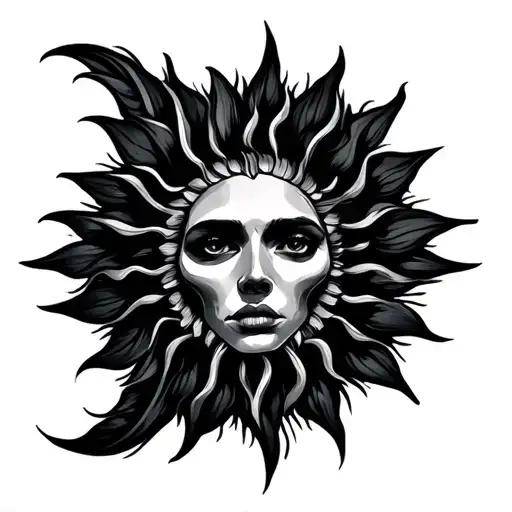 Sublime Sun tattoo design idea
