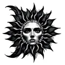 Sublime Sun tattoo design idea