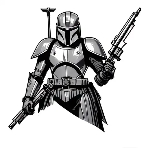 mandalorian this is the way tattoo design idea