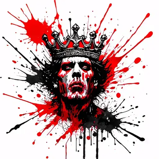 King of underworld tattoo design idea