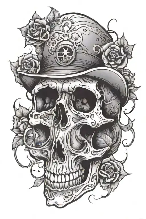 funny skull tattoo tattoo design idea