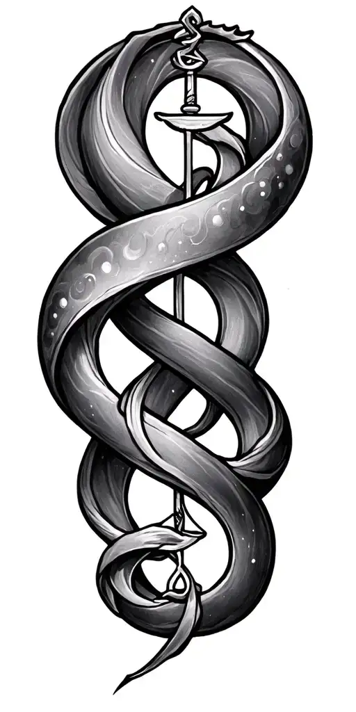 leo libra gemini zodiac sign intertwined tattoo design idea