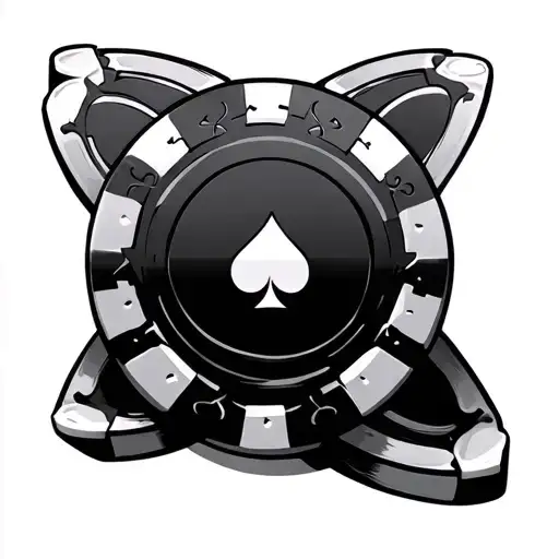 Poker Chip tattoo design idea