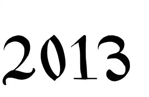 "2013" tattoo design idea