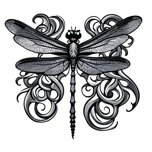 Celtic Dragonfly tattoo design idea