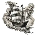 Burn the Ships tattoo design idea