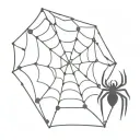 Spider Web with spider tattoo design idea