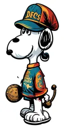 Snoopy dressed tattoo design idea