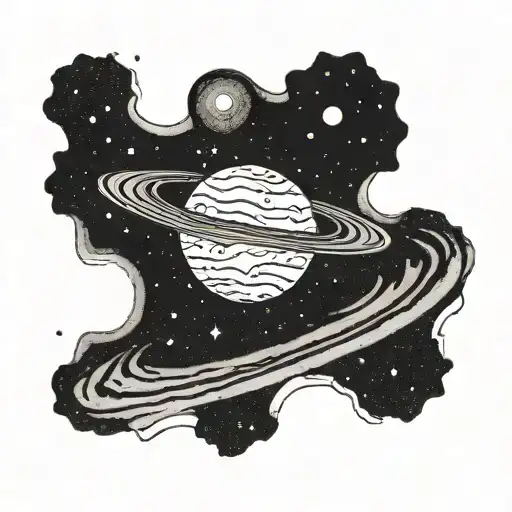 andromeda galaxy tattoo design idea