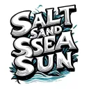 "SALT SAND SEA SUN" Beach tattoo design idea